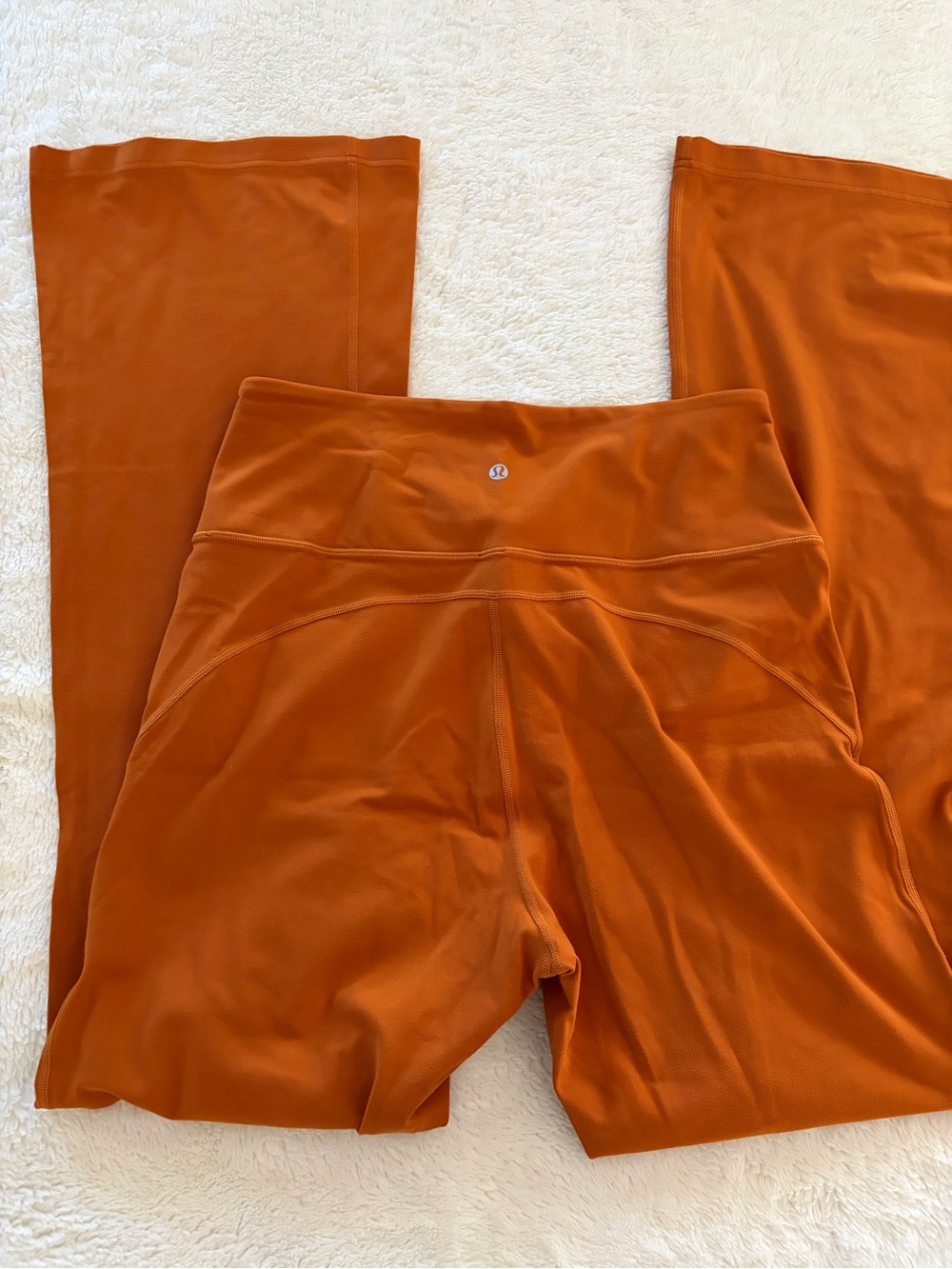 lululemon athletica Burnt Orange super high rise flare pant